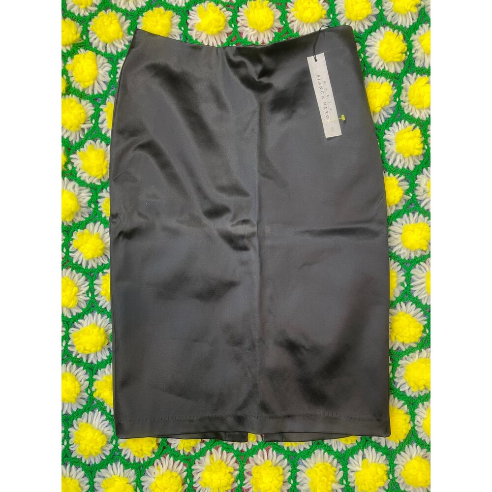Maria Bianca Nero Black Knee Length Pencil Skirt - Picture 5 of 7